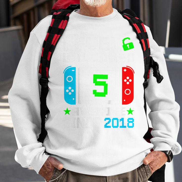 Kids Kids Level 5 Unlocked 5Th Birthday 5 Year Old Boy Gift Gamer Sweatshirt Gifts for Old Men