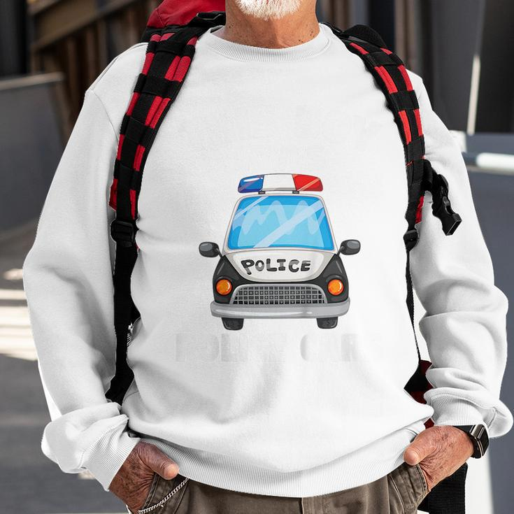 Kids Police Officer This Boy Loves Police Cars Toddler Sweatshirt Gifts for Old Men