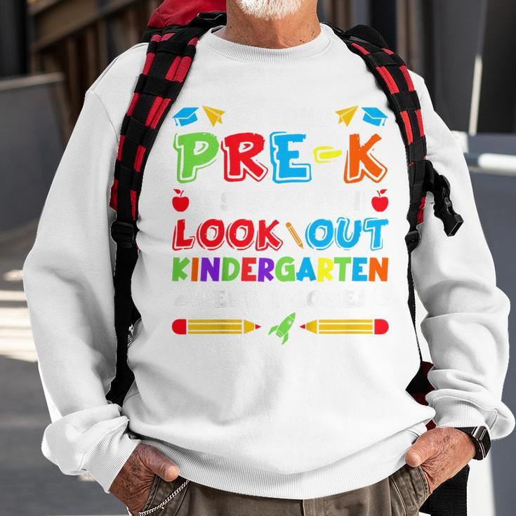 Kids So Long Pre K Kindergarten Here Graduate Last Day Of School Sweatshirt Gifts for Old Men
