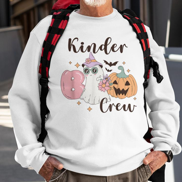 Kinder Boo Crew Kindergarten Boo Crew Kindergarten Halloween Sweatshirt Gifts for Old Men