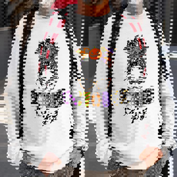 October 05 Girl Halloween Thanksgiving October Birthday Halloween Sweatshirt Gifts for Old Men