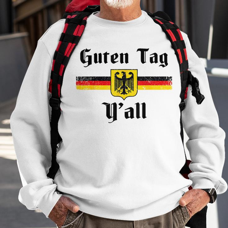 Oktoberfest German Flag Eagle Prost Guten Tag Y'all Fun Sweatshirt Gifts for Old Men