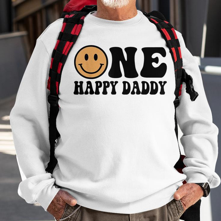 One Happy Dude 1St Birthday One Cool Daddy Family Matching Sweatshirt Gifts for Old Men