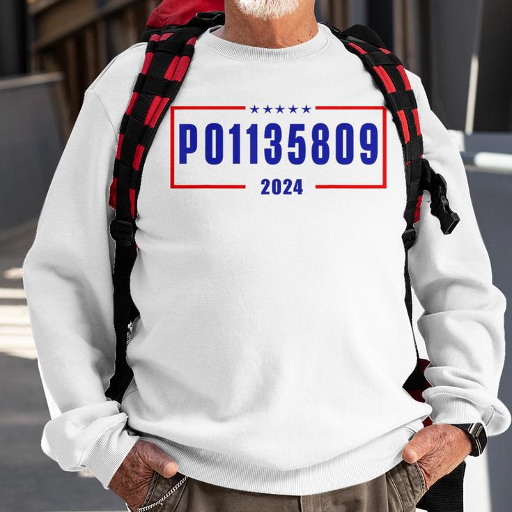 P01135809 Never Surrender Pro Trump 2024 Sweatshirt Gifts for Old Men