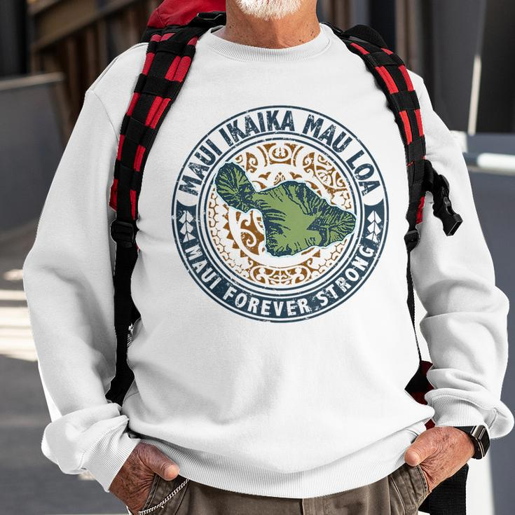 Pray For Maui Hawaii Strong Sweatshirt Gifts for Old Men