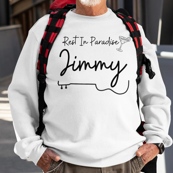 Rest In Paradise Jimmy Margarita Guitar Sweatshirt Gifts for Old Men