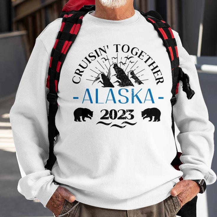 Retro Alaska Cruise 2023 Family Cruise 2023 Family Matching Sweatshirt Gifts for Old Men