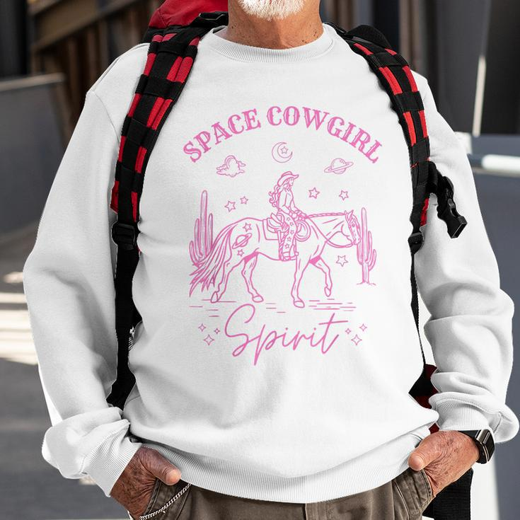 Rodeo Howdy Western Retro Cowboy Funny Cowgirl Space Cosmic Sweatshirt Gifts for Old Men