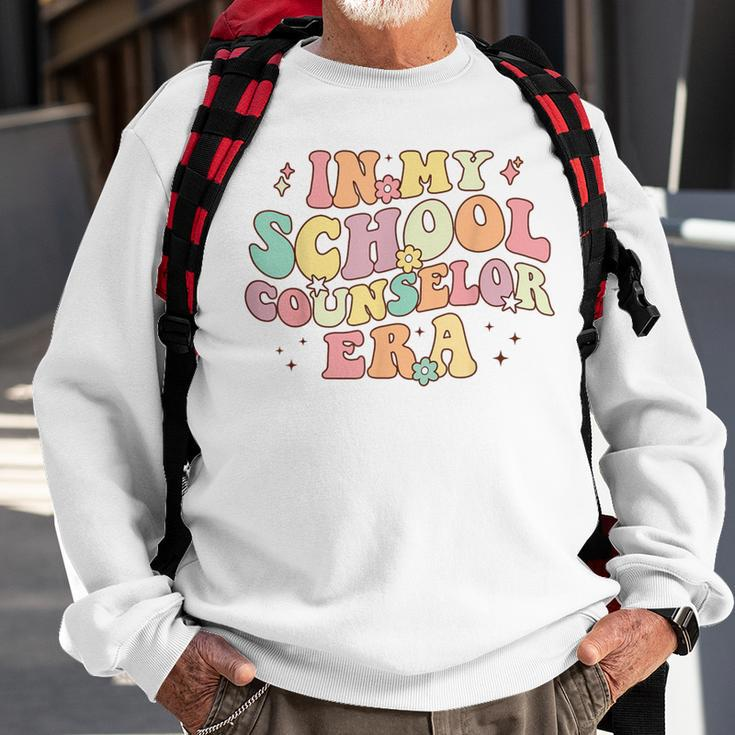 In My School Counselor Era Retro Back To School Counseling Sweatshirt Gifts for Old Men