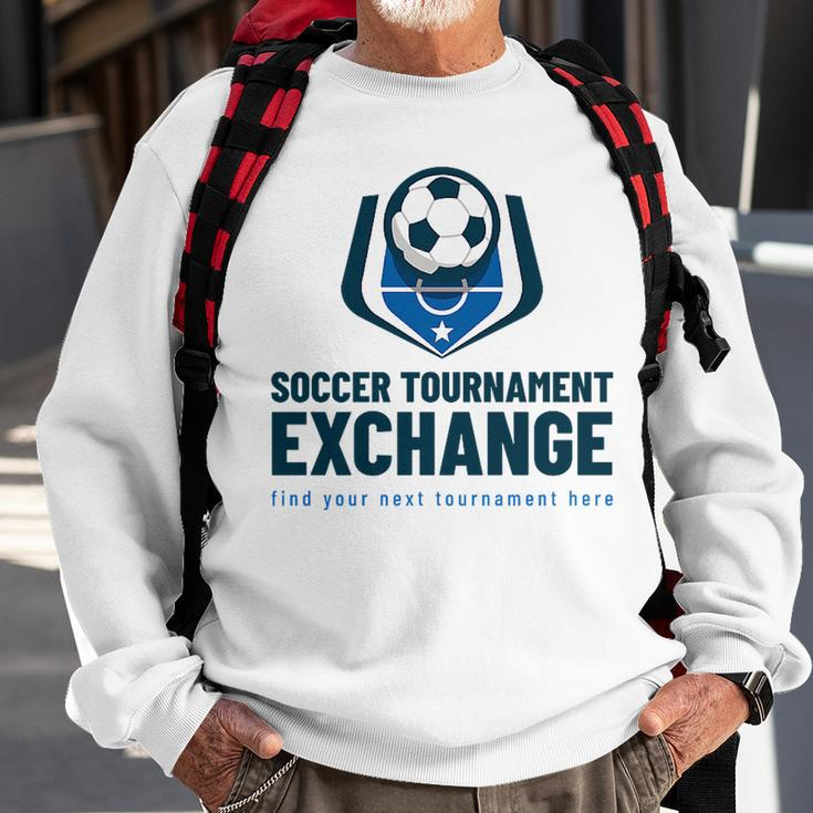 Soccer Tournament Exchange Number 2 Soccer Funny Gifts Sweatshirt Gifts for Old Men