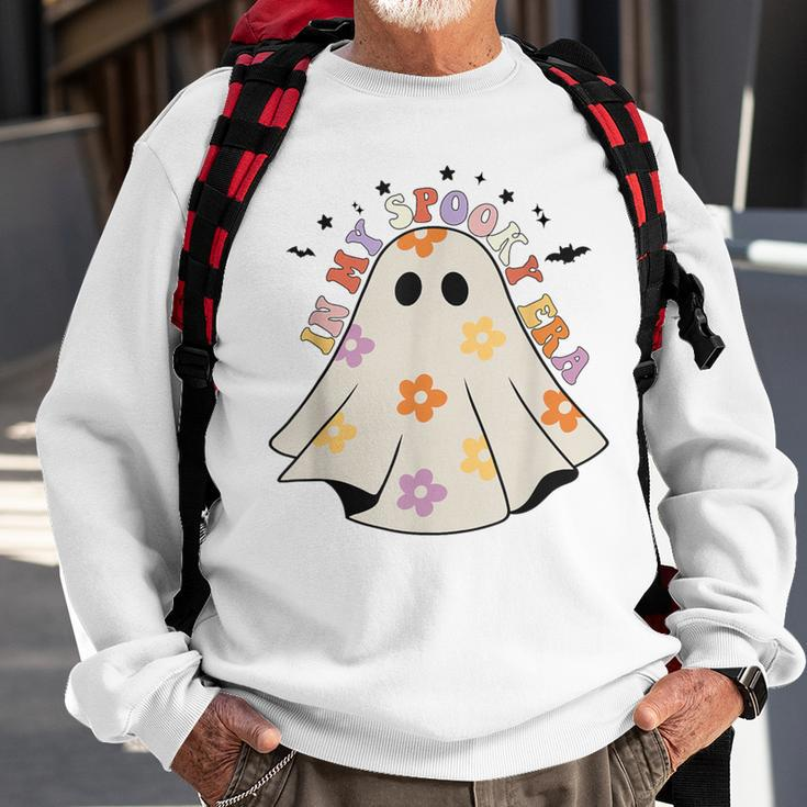 In My Spooky Era Spooky Season Retro Halloween Ghost Sweatshirt Gifts for Old Men