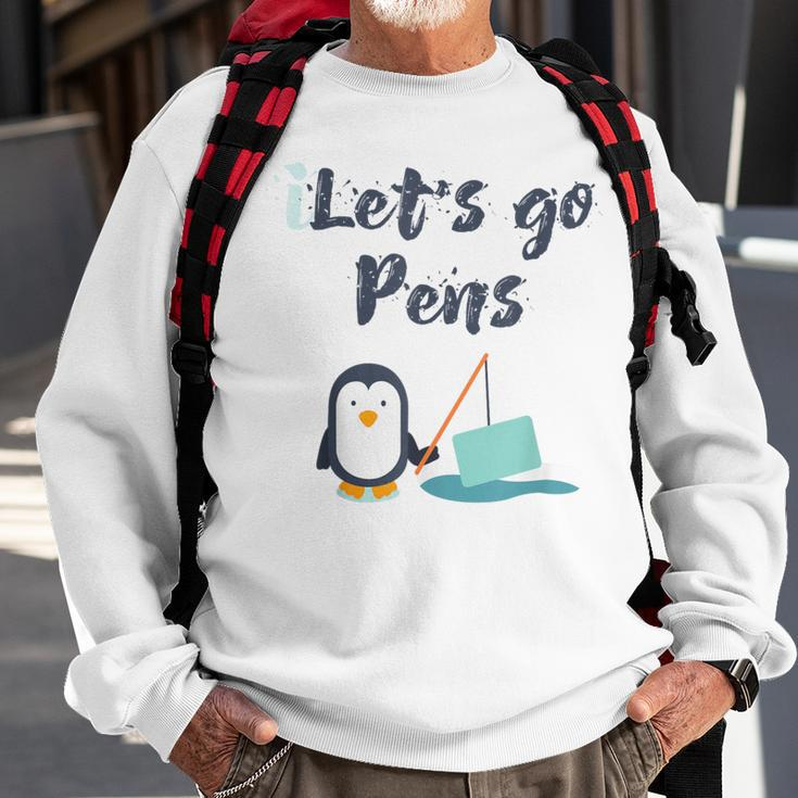 Sports 'S Lets Go Pens Hockey Penguins Sweatshirt Gifts for Old Men