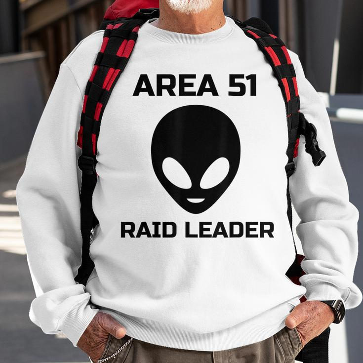 Storm Area 51 Raid Leader Joke Event Funny Alien Meme Gift Meme Funny Gifts Sweatshirt Gifts for Old Men