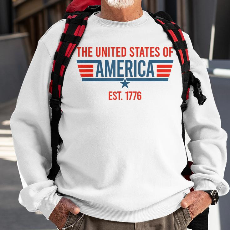 The United States Of America Est July 4Th 1776 Patriotic Usa Sweatshirt Gifts for Old Men