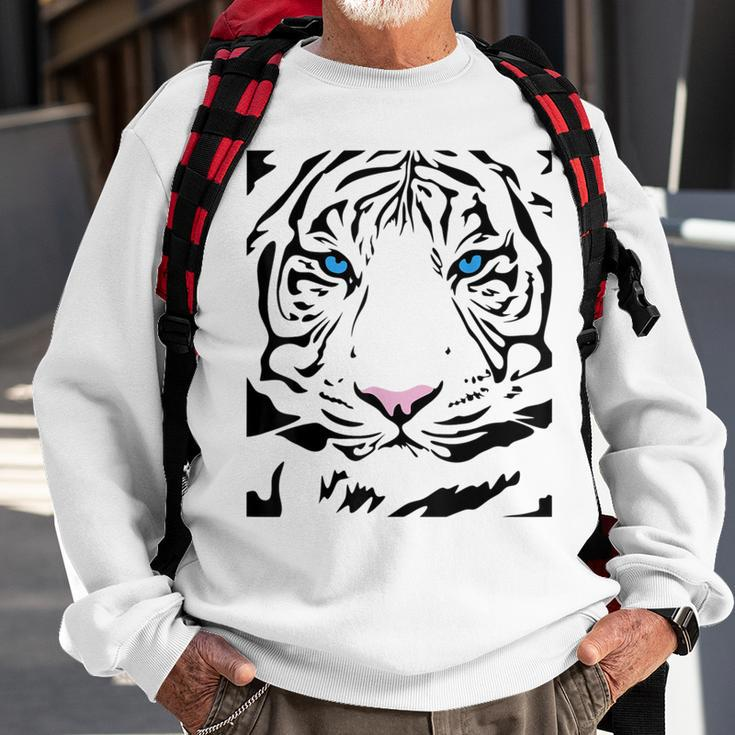 Tiger Tigress Face Fierce And Wild Beautiful Big CatSweatshirt Gifts for Old Men
