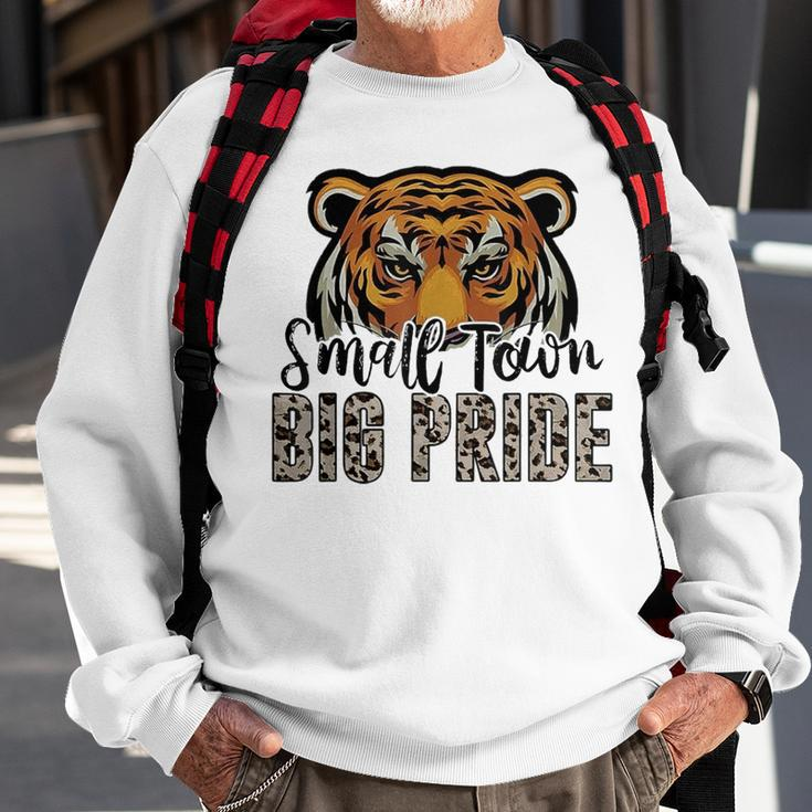 Tigers School Sports Fan Team Spirit Football Leopard Sweatshirt Gifts for Old Men