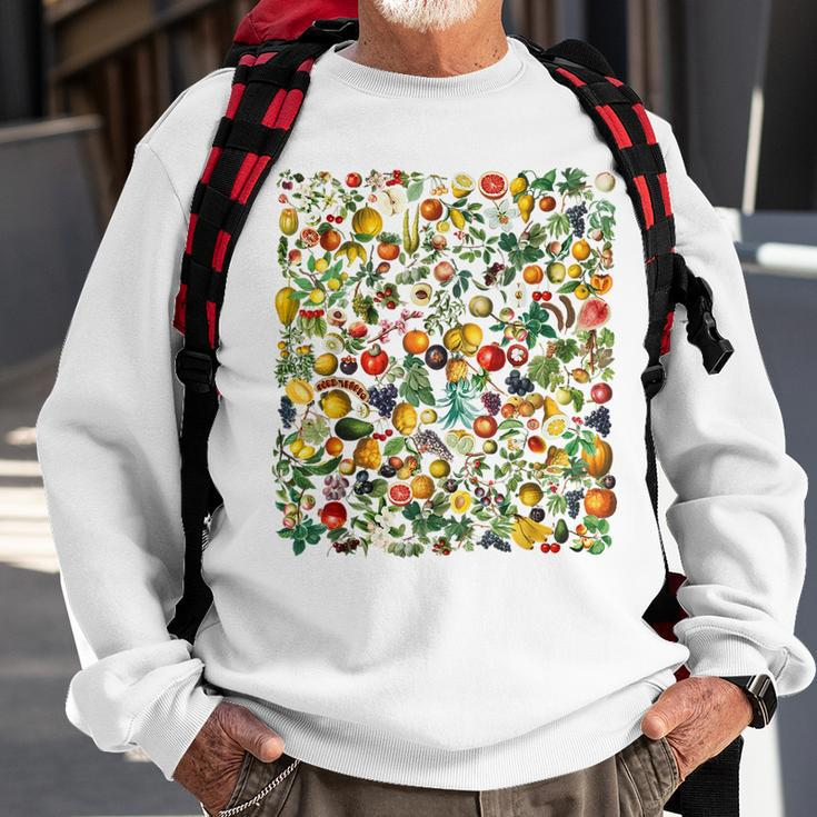 Vegetables And Fruits Beautiful Botanical Sweatshirt Gifts for Old Men
