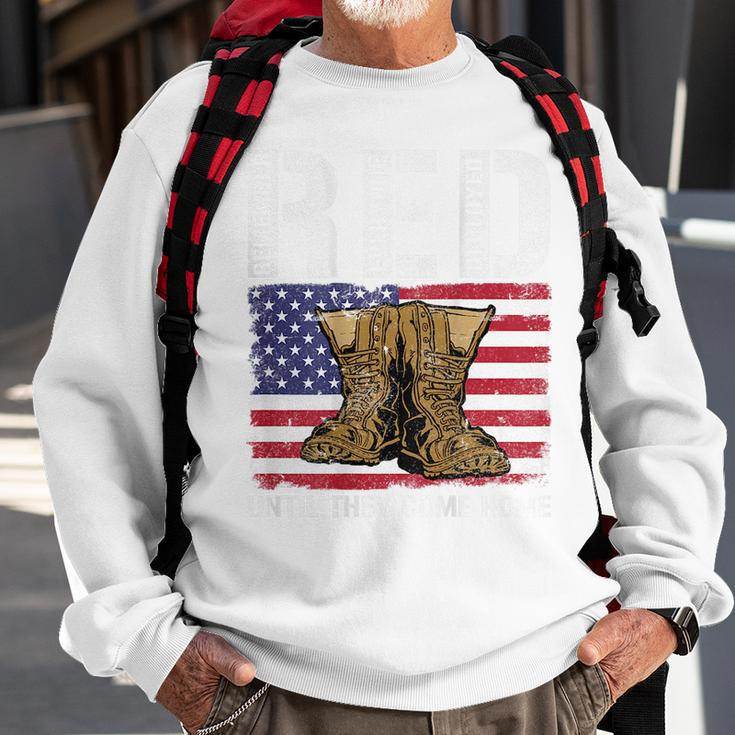 Vintage Red Friday Red Until The Come Home Usa American Flag Sweatshirt Gifts for Old Men