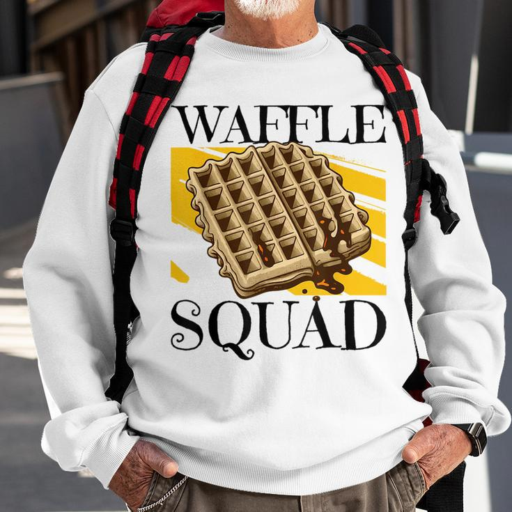 Waffle Squad Ironic Waffle Gourmet Hobby Chef Sweatshirt Gifts for Old Men