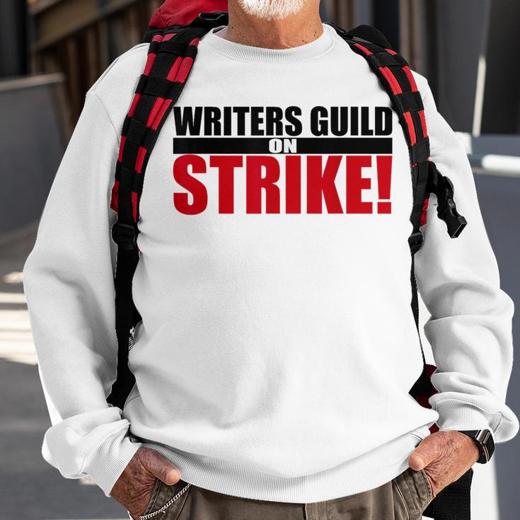 Wga Strike - Writers Guild On Strike Writers Guild America Sweatshirt Gifts for Old Men
