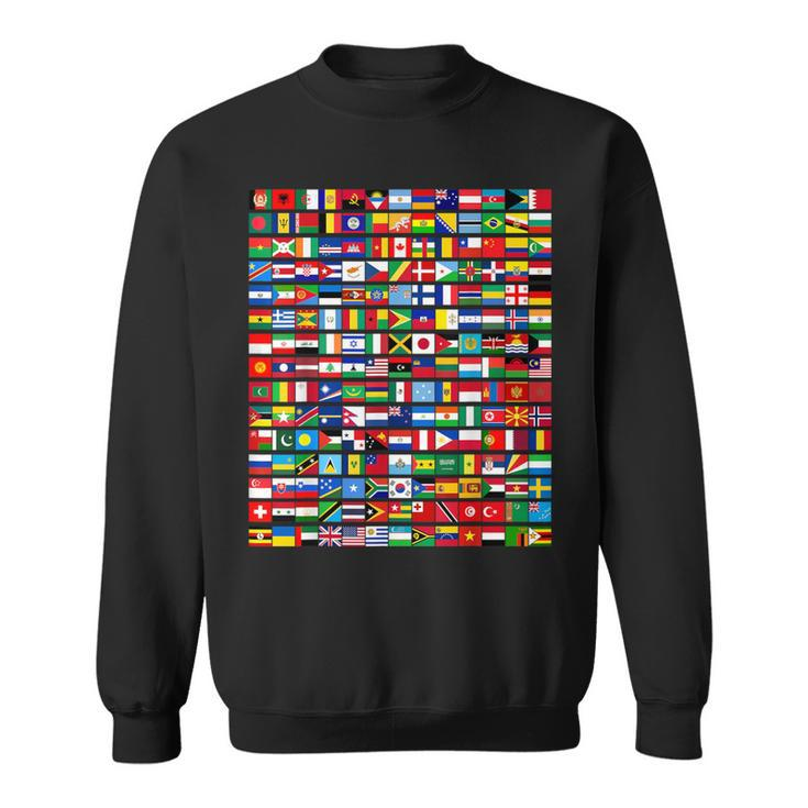 195 Flags Of All Countries In The World International Event Sweatshirt