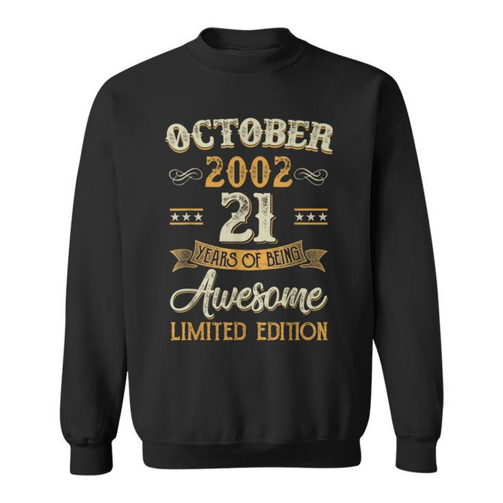 21 Years Old Decoration October 2002 21St Birthday Sweatshirt
