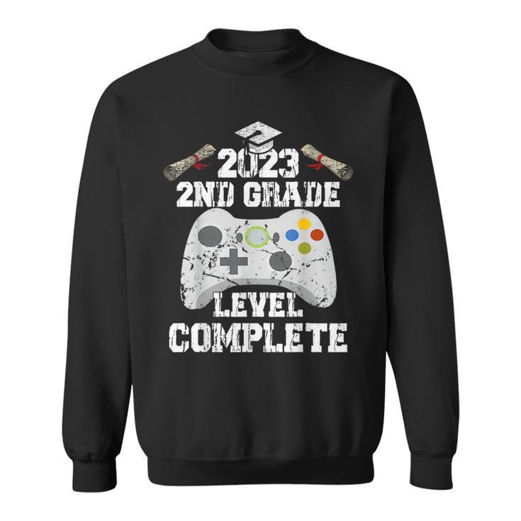 2Th Grade Graduation For Boys Him 2023 Level Complete Sweatshirt