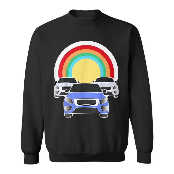 3 Cars Race Automobile Roadtrip Travel Car Drive Graphic Cars Funny Gifts Sweatshirt