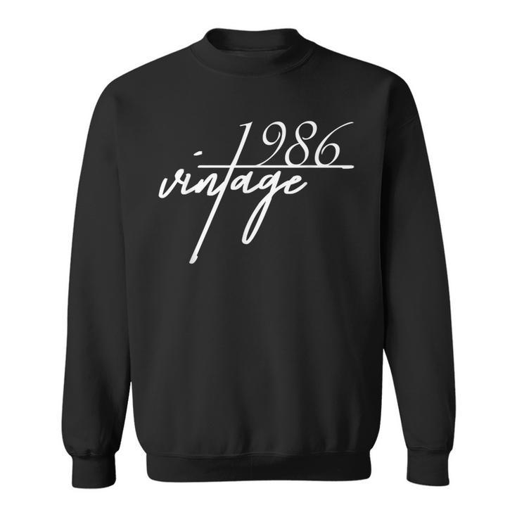 33Th Birthday Funny  Vintage 1986  Gift Idea Sweatshirt