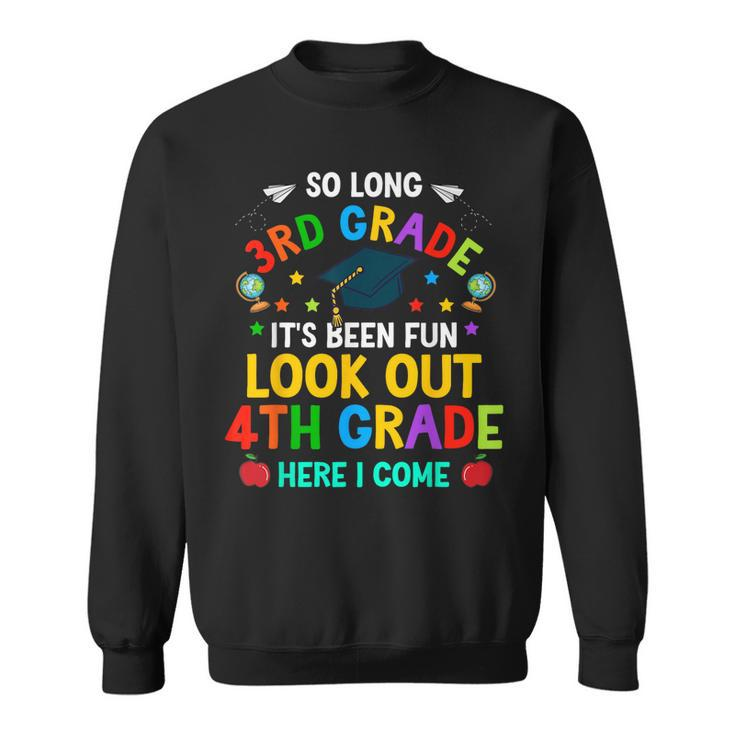 3Rd Grade 4Th Here I Come First Day Back To School Kids  Sweatshirt