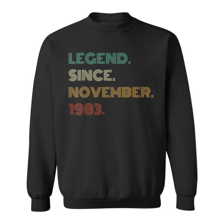 40 Years Old Legend Since November 1983 40Th Birthday Sweatshirt
