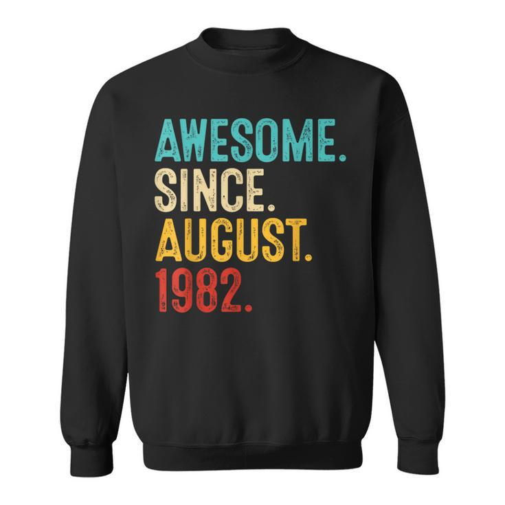 41 Year Old Awesome Since August 1982 41St Birthday Sweatshirt