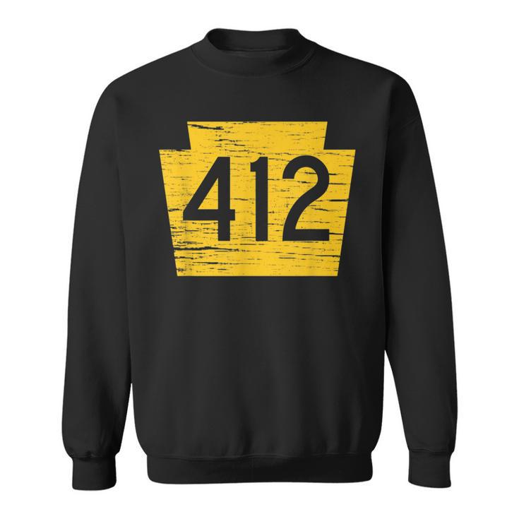 412 Made in Pittsburgh T-Shirt Black and Gold Yinzer Pride 