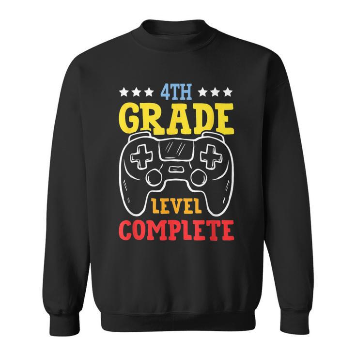 4Th Grade Level Complete Last Day Of School Game Controller  Sweatshirt