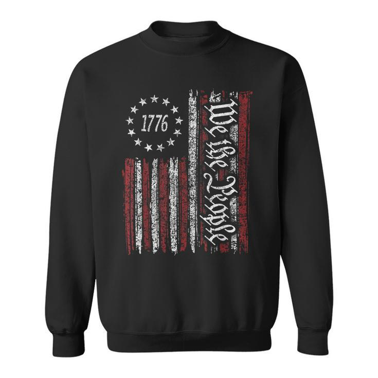 4Th Of July  We The People 1776 Usa Flag  Sweatshirt