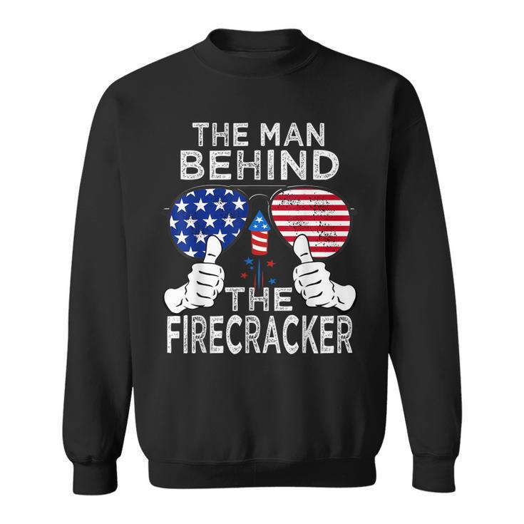4Th Of July Dad To Be Baby Reveal Man Behind The Firecracker  Gift For Mens Sweatshirt