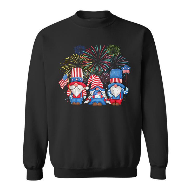 4Th Of July Funny Patriotic Gnomes Sunglasses American Usa Sweatshirt