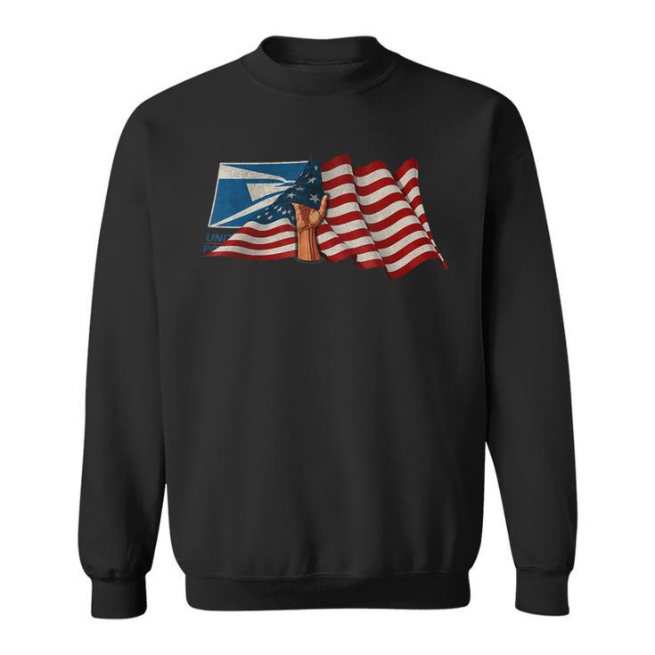 4Th Of July Independence Day Your Name Us Postal Service  Sweatshirt