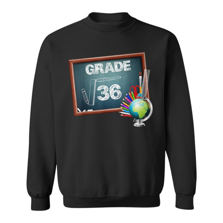 6Th Grade Math Square Root Of 36 Back To School Math Funny Gifts Sweatshirt