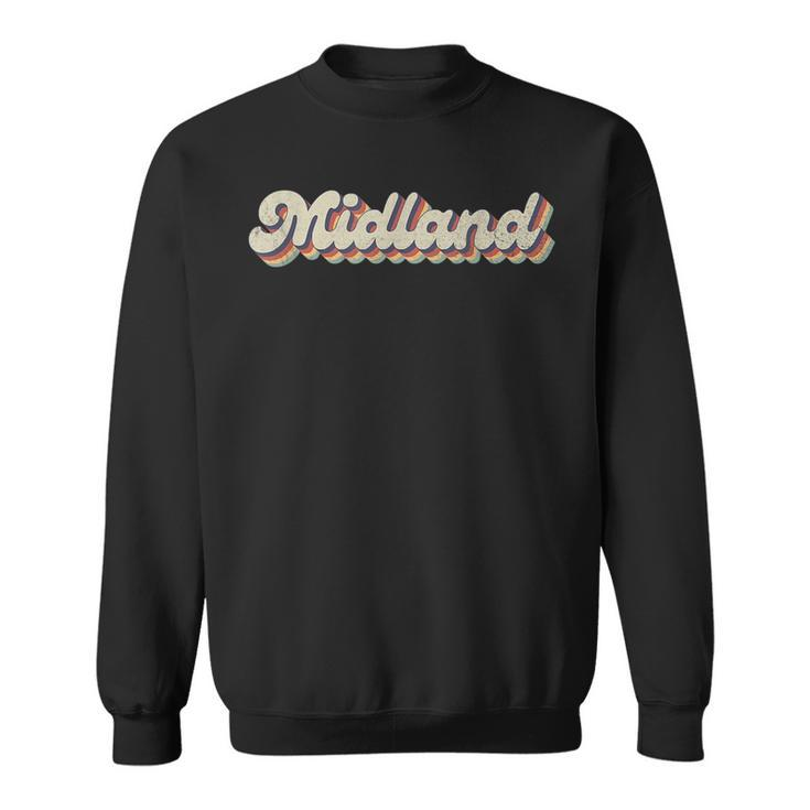 70S 80S Usa City - Vintage Midland  Sweatshirt