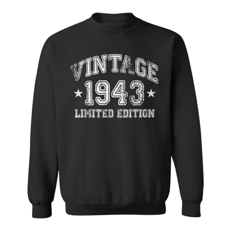 80 Years Old Gift Decoration Vintage 1943 80Th Birthday  Sweatshirt
