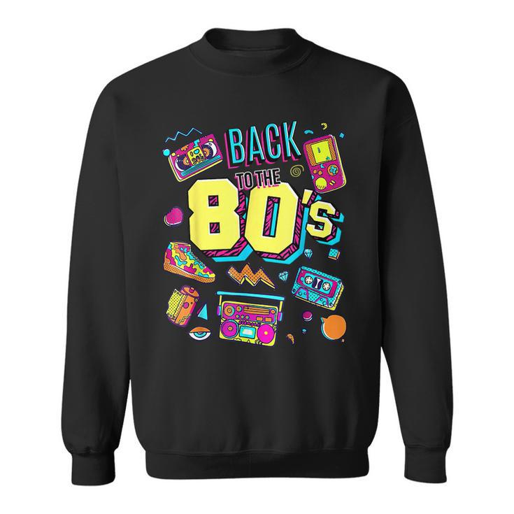 Back To The 80S Costume Party Retro Sweatshirt