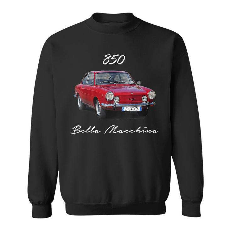 850 Italian Beautiful Car Classic Automobile Vintage Car  Sweatshirt