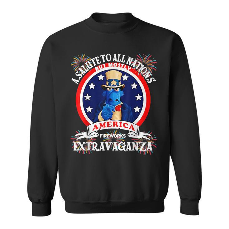 A Salute To All Nations But Mostly America  Sweatshirt