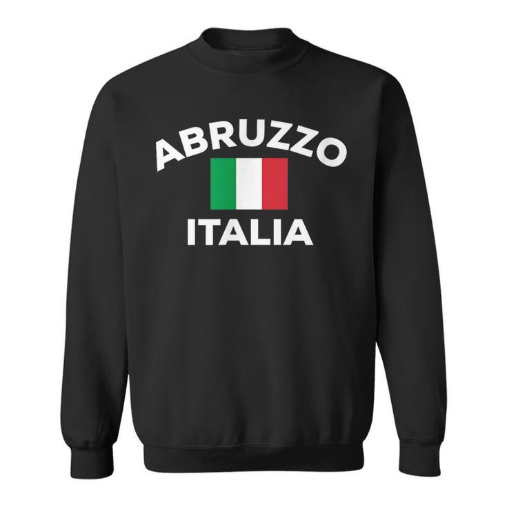 Abruzzo Italian Name Family Reunion Italy Italia Flag Gift  Sweatshirt