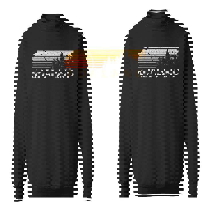 Adaland Wv Vintage Evergreen Sunset Eighties Retro Sweatshirt