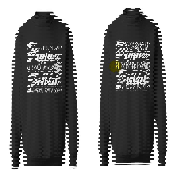 Addicted Pickleball Addict Funny Pickleball Dad Player Sweatshirt