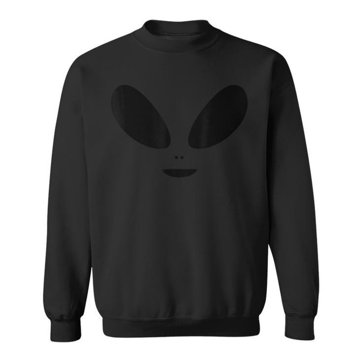Alien Face Costume Extraterrestrial Halloween Lazy Easy  Sweatshirt