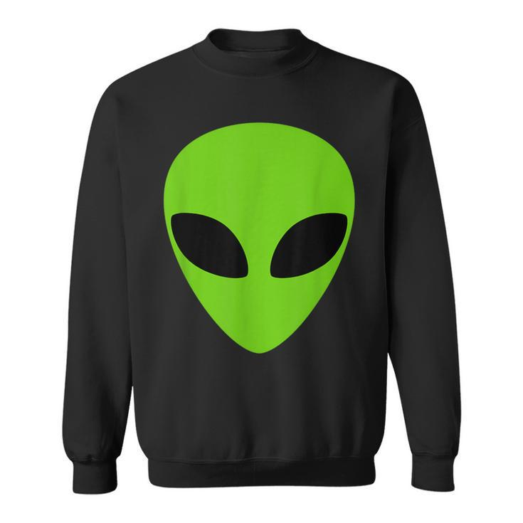 Alien Head Weird Halloween Space Ufo Green Extraterrestrial Sweatshirt