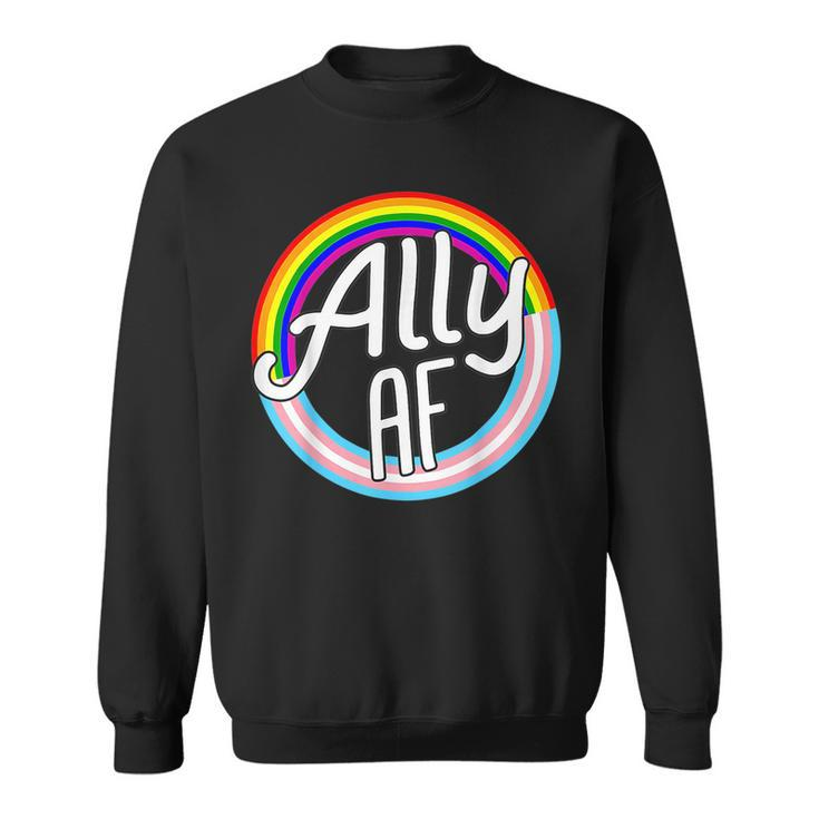 Ally Af Trans Flag Love Equality Lgptq Pride Flag Love Gay  Sweatshirt